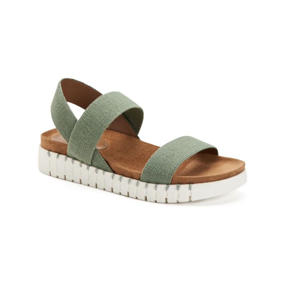 STYLE & COMPANY Womens Green 1" Platform Milaa Wedge Sandal 9 M